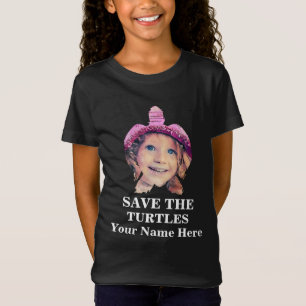 T-Shirt Photo de tortue marine personnalisée enregistrer l