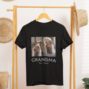 T-shirt Photo de typographie établie par grand-mère