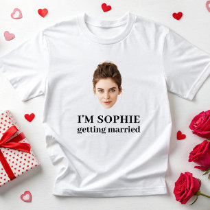 T-shirt Photo de visage personnalisé pour l'enterrement de