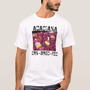 T-shirt Photo d'écrevisses d'Acadiana Né-Multiplier-Fed
