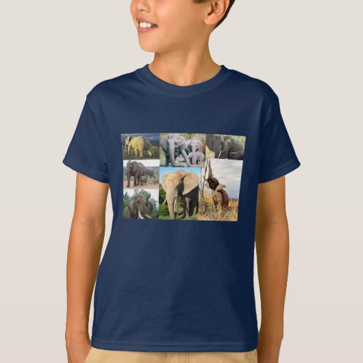 T-shirt Photo d'éléphant (Devant)