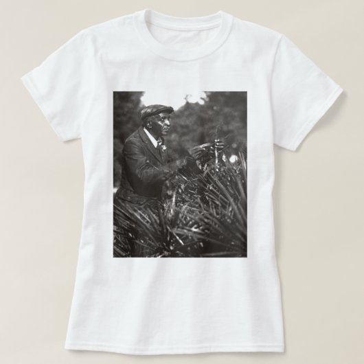 T-shirt Photo des travaux sur le terrain de George (Design devant)