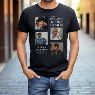 T-shirt Photo d'hommage Hommage à jamais dans nos cœurs