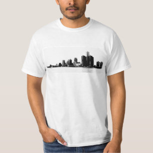 T-shirt Photo d'horizon de Detroit