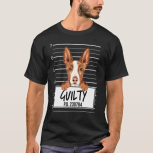 T-shirt Photo D'identité De Chien De Race Ibizan Hound Cou