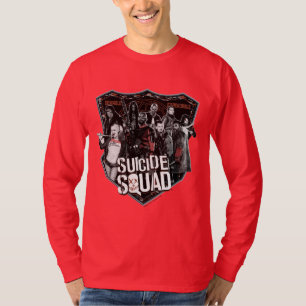 T-shirt Photo d'insigne de groupe du peloton   de suicide