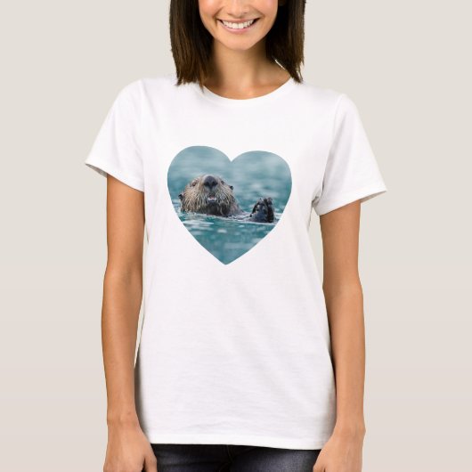 T-shirt Photo du coeur de vacances (Devant)