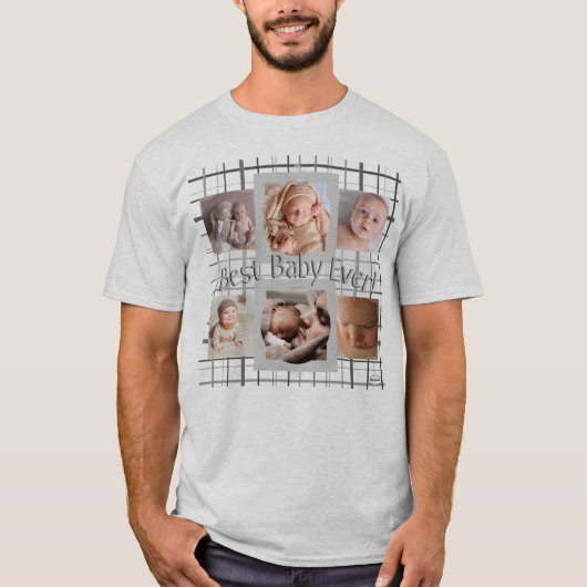 T-shirt photo du meilleur bébé jamais vu - HAMbWG (Devant)