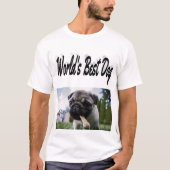 T-shirt photo du meilleur chien (Devant)
