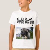 T-shirt photo du meilleur chien (Devant)