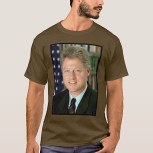 T-shirt Photo du président Bill Clinton à la Maison Blanch