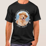 T-shirt Photo du World's Best Dog Dad Personalized Cute Pe<br><div class="desc">Le meilleur père de Worlds... Surprise your favorite Dog Dad this Father's Day with this super cute pet photo-shirt. Customize this dog dad t-shirt with your dog's favorite photo, and name. This dog dad shirt is a must for dog lovers and dog dads. Great vend from the dog. COPYRIGHT ©...</div>