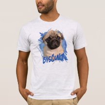 Photo et nom de chien Pug mignon personnalisé