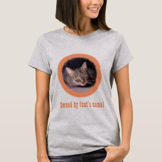 T-shirt Photo et nom de votre chat sur cette photo (Devant)