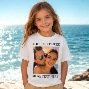 T-shirt Photo et Texte