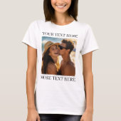 T-shirt Photo et Texte (Devant)