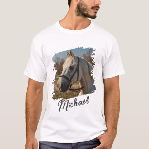 T-shirt Photo et texte du Cheval personnalisé tendance mod