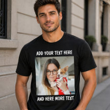 Photo et texte ou nom personnalisés