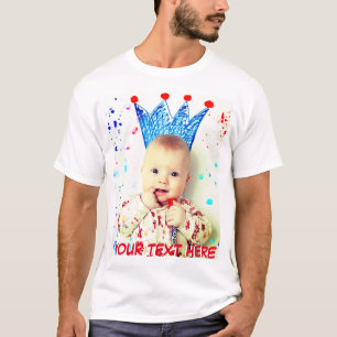 T-shirt Photo et texte personnalisés