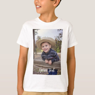 T-shirt Photo et texte personnalisés.