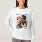 T-shirt Photo et texte personnalisés (Devant)