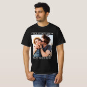 T-shirt Photo et texte personnalisés (Devant entier)