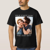 T-shirt Photo et texte personnalisés (Devant)