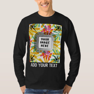 T-shirt Photo et texte personnalisés Ajouter un texte phot