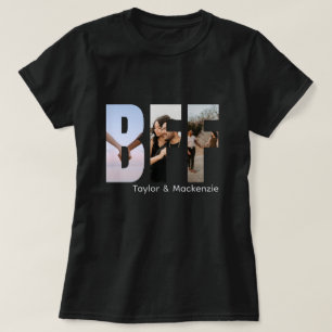 T-shirt Photo Et Texte Personnalisés Amis BFF Personnalisé
