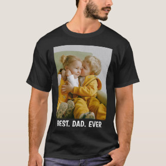 T-shirt Photo et texte personnalisés - Meilleure Fête des