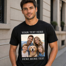 Photo et texte personnalisés ou nom élégant serif