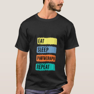 T-shirt Photo Femme Photographe Caméra Cameraman Mange Sle