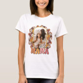 T-shirt Photo Fleur Mama Retro Happy Mother Day Custom (Devant)