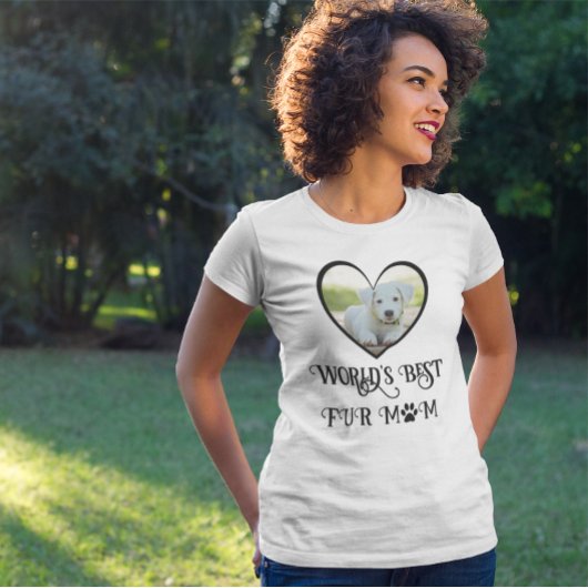 T-shirt Photo Fur Mom Chien