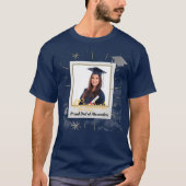 T-shirt Photo Graduate Diplômé Fier Papa Personnaliser (Devant)