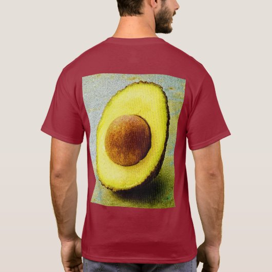 T-shirt Photo "Half Avocado" Cute. Commandez dès maintenan (Dos)