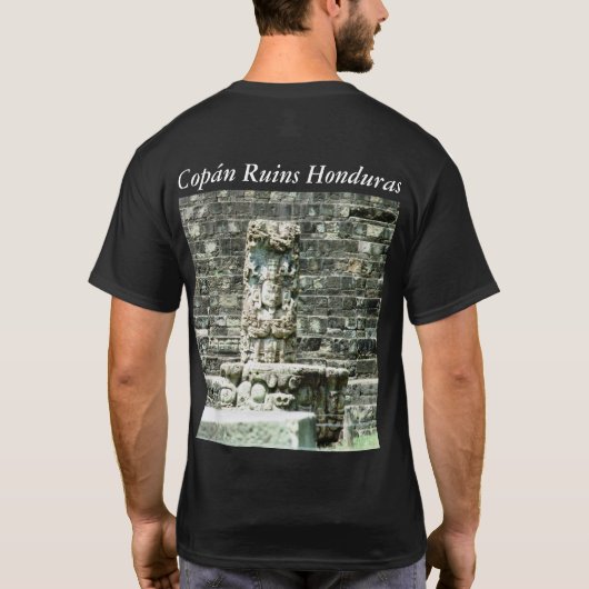 T-shirt Photo Imprimée Ruines anciennes Maya Honduras (Dos)