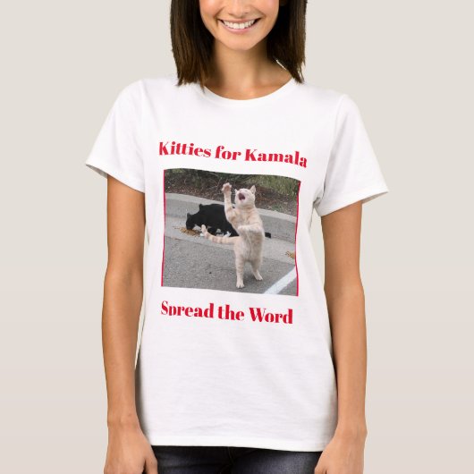 T-shirt :, photo : Kitties pour Kamala (Devant)