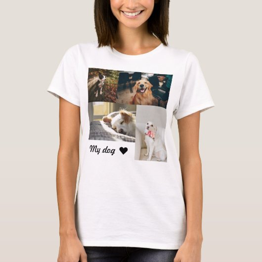 T-shirt photo mémorial personnalisées pour chien (Devant)