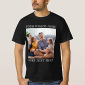 T-shirt Photo Memory Custom Tee with Your Text (Devant)