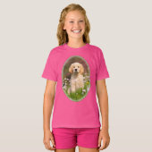 T-shirt Photo mignonne d'animal familier de chiot de chien (Devant entier)