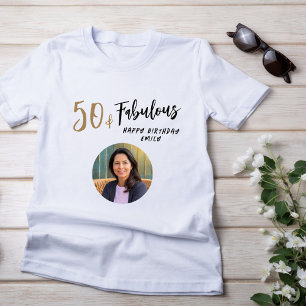 T-shirt Photo moderne 50 et fabuleuse 50e anniversaire