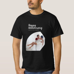 T-shirt Photo moderne Amour Mari Femme Bonne Anniversaire