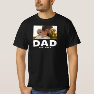 T-shirt photo Papa courageux établi
