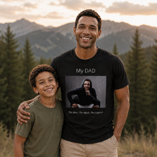T-shirt Photo Papa homme mythe légende amusant