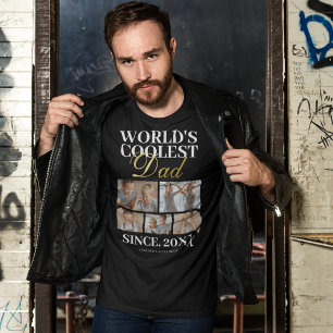 T-shirt photo papa le plus froid au monde