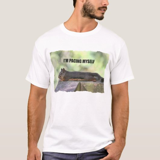T-shirt Photo paresseuse d'écureuil (Devant)