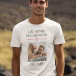 T-shirt Photo Père Comme Fille<br><div class="desc">Célébrez le lien entre père et fille avec le T-shirt Like Père Like Daughter, un hommage charmant à l'amour familial. Doté d'un graphisme "Like Father Like Daughter" qui fait chaud au coeur, ce tee-shirt est confectionné à partir d'un tissu doux et respirant pour votre confort toute la journée. Que ce...</div>