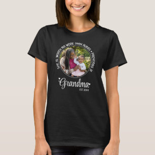 T-shirt Photo personnalisable GRAND-MÈRE ÉTABLIE