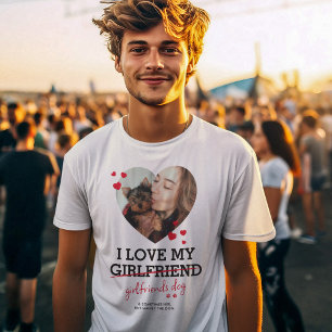 T-shirt Photo personnalisé de petit ami et humour canin